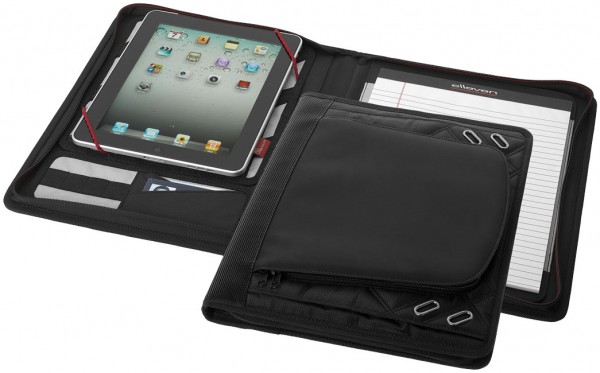 iPad-hoes met notitieboek
