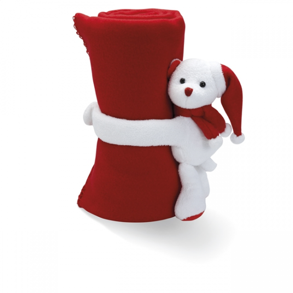 BILOO Fleece deken met beer          CX1372-05