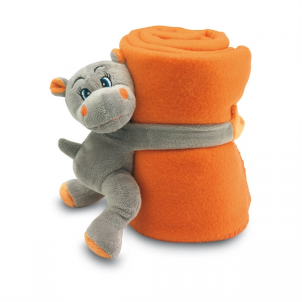 HYPOPET Fleece deken met nijlpaard MO7284-10