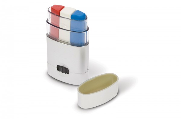 Rood-wit-blauw schmink stick. Ideaal voor nationale (sport)evenementen of om het Nederlandse team aan te moedigen. Bedrukken met uw logo en/of uiting is mogelijk!