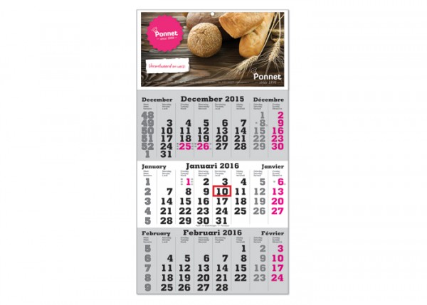 3-maands kalender