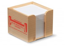Houten kubushouder
