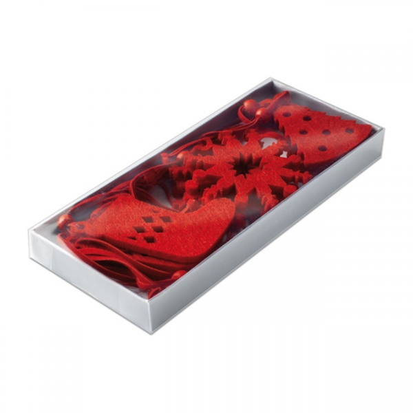 FELTIO Set van 12 kerstboomhangers CX1281-05