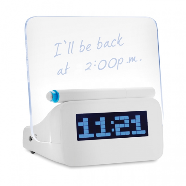 MESSENCLOCK Wekker met schrijfbord         MO7784-06