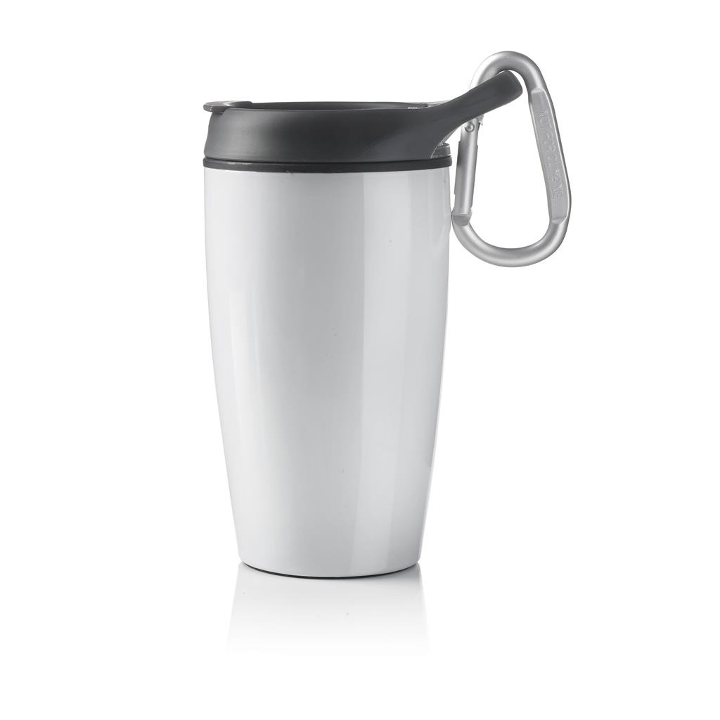 Nomad is een 400ml mok die ideaal is voor gebruik buiten. Nomad heeft een gemakkelijk te bevestigen karabijnsluiting. Geregistreerd ontwerp®