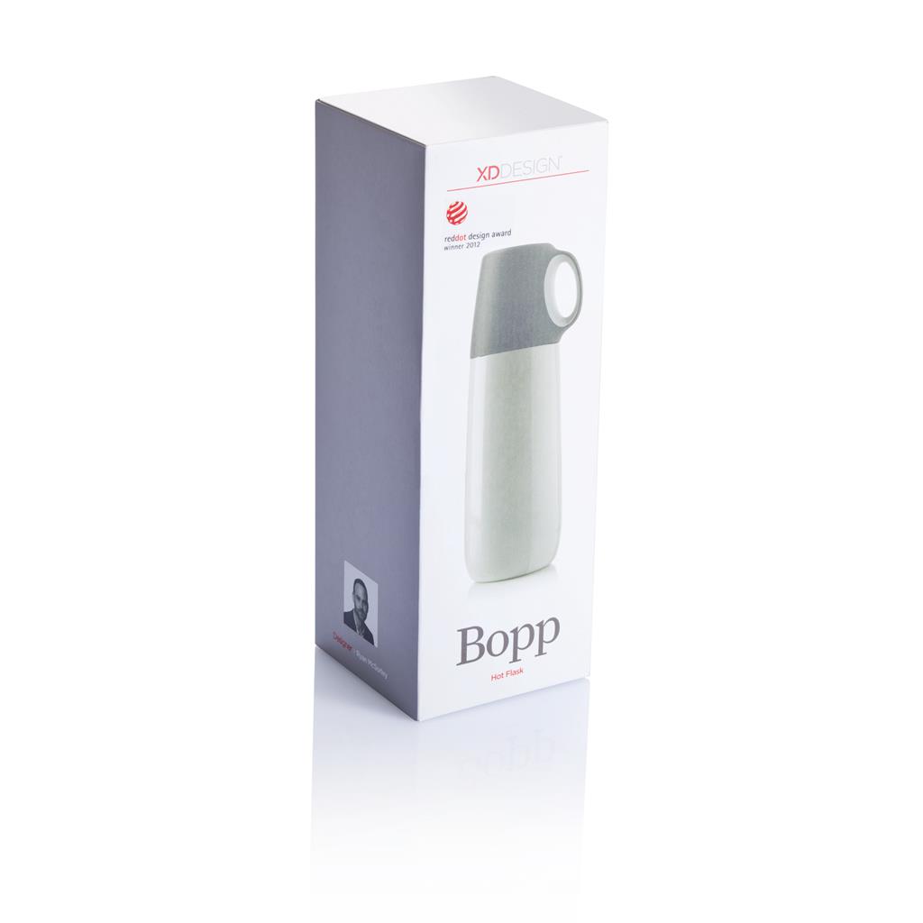 Bopp Hot is een 600ml dubbelwandige isoleerfles met gematteerde body