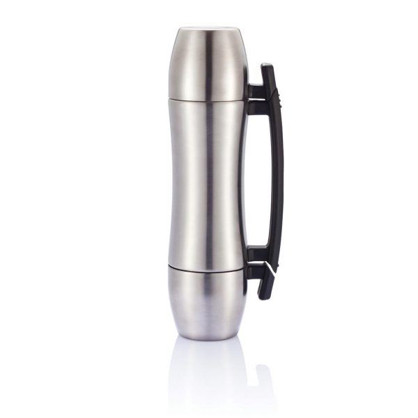 Wave Grip is een roestvrijstalen 700ml dubbelwandige en vacuüm isoleerfles in een elegant design