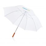 Paraplu met 210T polyester bespanning. Metalen steel en punt