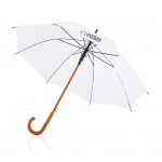 Paraplu met 210T polyester bespanning. 14mm houten steel