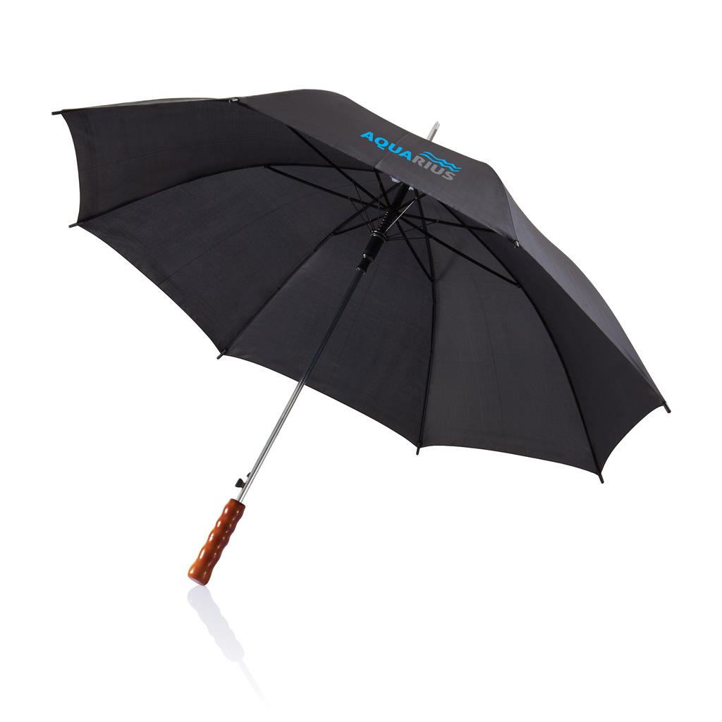 Paraplu met 210T polyester bespanning. Metalen steel